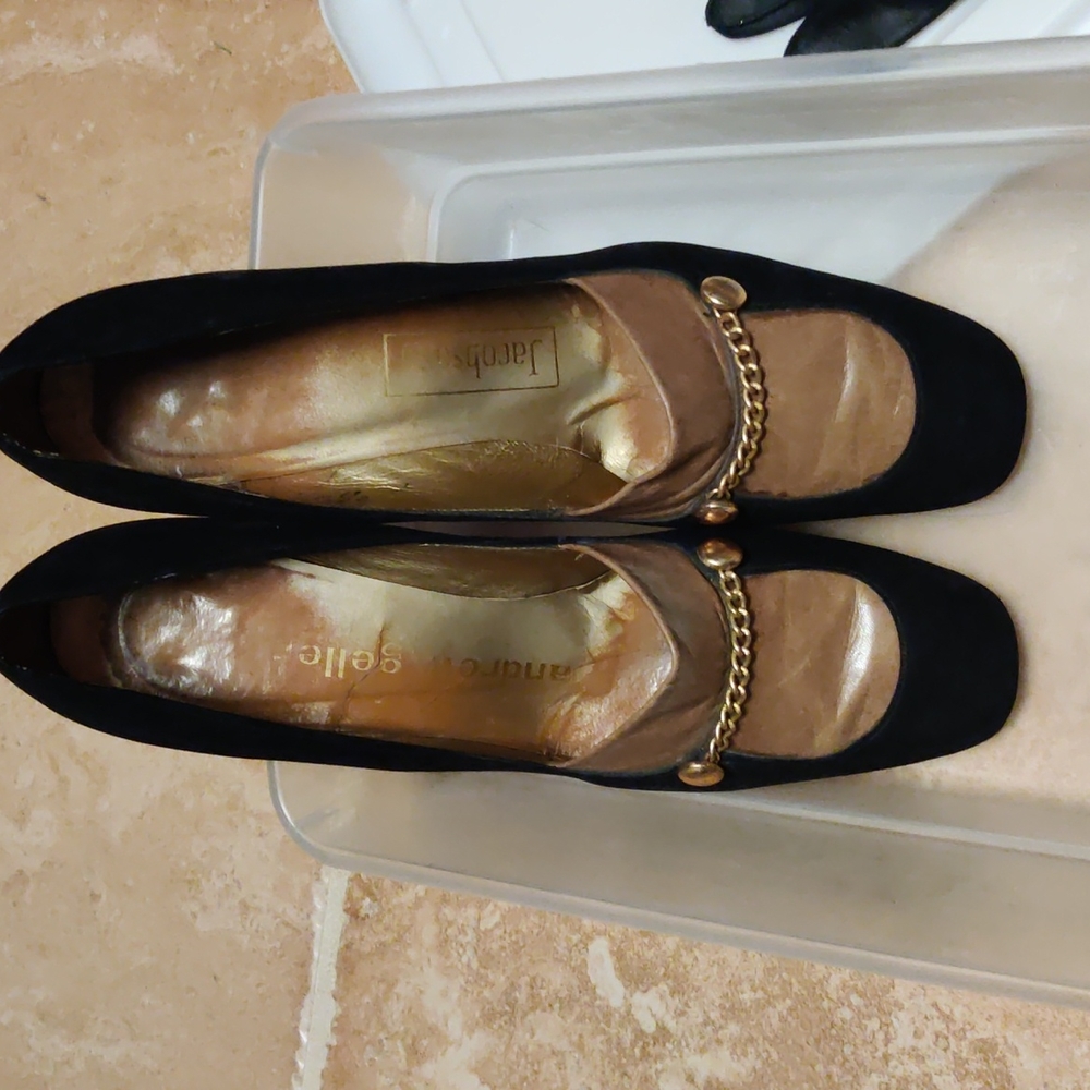 Retro classic pumps, Leather Sole - Picture 3 of 11